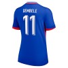 Maillot de Supporter France Dembele 11 Domicile Euro 2024 Pour Femme